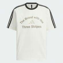 Adidas Áo thun nam tay ngắn GFX TEE2, kiểu dệt kim không cổ TKF2478 - trắng - Xem 2
