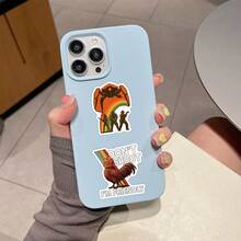 55张弧形贴纸，趣味游戏贴纸，卡通弧形周边贴纸，剪贴簿美学贴纸套装，头盔贴纸，越野摩托车贴纸，乙烯基防水贴纸，适用于水瓶、电脑、笔记本电脑、手机、行李箱、笔记本、冰箱等。 - 彩色 - 查看 6