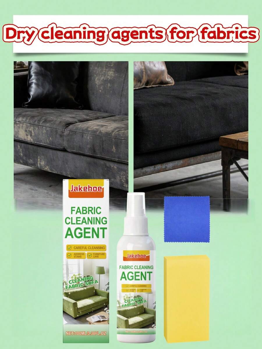 jakehoe 织物干洗剂、织物沙发干洗剂、纺织品窗帘地毯家居消毒日常家用清洁剂 - 液體 - 查看 1
