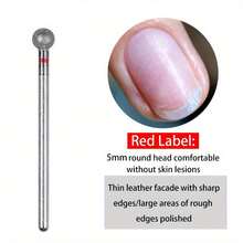1PC/2/4PCS 5mm Small Round Head Nail Drill Bits,Diamond Cuticle Clean Ball Head Nail Bits For Electric Cuticle Detail Rotary - Multicolor - View 4