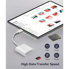محول قارئ بطاقة SD TF 2 في 1 من نوع USB-C للهاتف 15 14 13 12 16 برو ماكس وأجهزة الكمبيوتر اللوحية OTG لبطاقة الذاكرة الصغيرة - A - مشاهدة 4