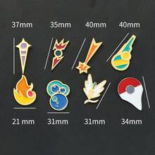 A Set Of Collectible Commemorative Badges, Pokémon Gym Badges And Exquisite And Stylish Brooches, Suitable For Everyday Wear, Collection, Or As A Gift - Multicolor - View 5
