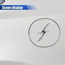 2PCS 3D Metal S Car Emblem Sticker, Zinc Alloy Auto Body Badge Decal - Nameplate Sticker Universal Fit Hoods Fenders Trunk Lids Bumper Exterior Car Decoration (Silver/Black) - A - 查看 4