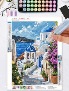 1pc 360° Rotating Double-Sided Adhesive For Scrapbooking, DIY Crafts, Back To School, Office Supplies, Handmade Diaries And Art Projects (Replaceable) - View 2