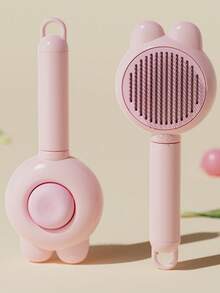 1支迷你动物兔毛刷，毛梳，解结按摩刷，宠物美容刷，适用于仓鼠、猫、狗，有助于去除松散毛发和梳理毛发。 - 彩色 - 查看 3