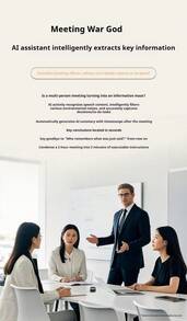 Auriculares inteligentes Lenovo AI X600, semiintraaurales, con cancelación activa de ruido, Bluetooth y traducción para conferencias. - Ver 3