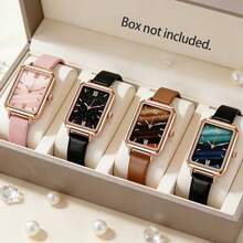 女士石英表，适合约会、婚礼和节日作为礼物，女士礼物，女士手表 - 綠色 - 查看 1