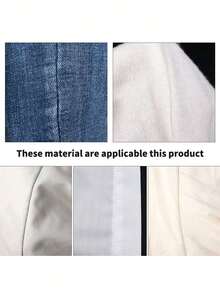 2pcs 64m White Double-Sided Non-Woven Fusible Interlining, Lightweight Fabric Accessory, Hot Melt Adhesive Tape For Garment Accessories And Edging - White - View 9