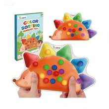 Brinquedos de Classificação de Cores Variadas, Brinquedos Sensoriais, Jogo de Habilidades Motoras Finas para Crianças Pequenas, Brinquedos de Correspondência de Cores, Atividades de Aprendizagem Pré-Escolar, Brinquedos Educacionais Montessori Calmantes, Adequados para Meninos e Meninas de 1 a 3 Anos, Podem Ser Usados como Presentes (Estilo e Cor Enviados Aleatoriamente) - Multicolorido - Visão 15
