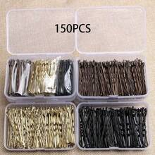 150个扁平发夹 - 棕色 - 查看 5