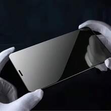 3片装全覆盖隐私钢化玻璃屏幕保护膜，兼容苹果17/15 Pro Max Plus/14 Pro Max/13/12/11/17 Pro Max，隐私保护防窥钢化玻璃膜，兼容苹果16 Pro Max Plus，9H防指纹 - 黑色 - 查看 3