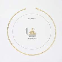 15th Birthday Crown Necklace, Suitable For Girls, Gold-Plated Zirconia Princess Crown Pendant, Perfect For Sweet 15 Birthday Party - Gold - View 6