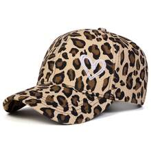1pc Women's Heart Embroidery Leopard Print Baseball Cap, Street Fashion Hat, Outdoor Sun Protection Casual Cap For Spring Autumn Travel Beach,Summer - Multicolor - View 12