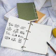 透明印章 复活节字母硅胶密封印章 DIY剪贴簿卡片制作 手工工艺品压花照片日记相册 - 二氧化碳 - 查看 6