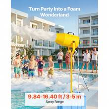 Foam Machine, 9.84 To 16.40 Ft Spray Distance Foam Cannon Party Machine, Bubble Cannon With 74QT Water Tank, Stable Vertical Design, Dense Foams Maker For Gatherings, Celebrations & Par - 74QT Water Tank - View 2