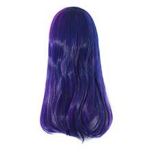 MapofBeauty 24"/60cm Side Bangs Stylish Long Great Wavy Curly Cos Party Wig Mixed Purple/Pink - 紫色/粉紅色混合 - 查看 3