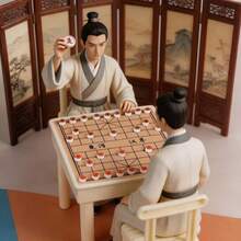 三合一娃娃屋、飞行象棋、跳棋、棋盘玩具套装 - 彩色 - 查看 4