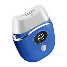 Hailicare 二合一电动修甲修脚工具，蓝色 - 电动指甲钳+磨脚器，两档速度调节，双刀头，5V 500mAh 可充电锂电池，便携式个人护理设备 - 藍色 - 查看 10