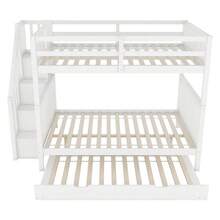 Kids Bed Frames, Headboards & Footboards - White + Pine + 140cm*200cm-1 - View 8