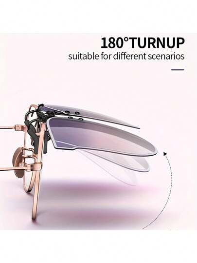 1-2副时尚夹片眼镜，TAC材质，轻巧耐用，快速夹扣设计，优雅复古猫眼夹片眼镜，超薄轻盈，佩戴舒适，简约百搭，男女皆宜，适合驾驶、户外活动、旅行、夏季、运动、海滩、音乐节、徒步、度假、家庭旅行、高尔夫、远足、钓鱼、派对、街头风、正式场合、摄影、日常及特殊场合、生日、情人节、节日、假日礼物