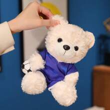 可爱有趣的新泽西泰迪熊,柔软的橄榄球泰迪熊毛绒玩具,非常适合儿童节日,纪念泰迪熊,可拆卸球衣泰迪熊玩偶,送给男朋友的完美礼物,毛绒玩偶,收藏品。 - 彩色 - 查看 10