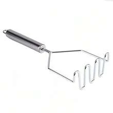 SOKANY 1 Presser, Wavy Stainless Steel Mashed Potato Masher, Kitchen Vegetable And Fruit Mashed Small Tool - View 6