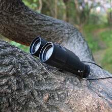 Prismáticos estilo camuflaje para niños, telescopio de juguete a prueba de golpes, para ver senderismo, actividades educativas al aire libre EJMI - Negro-1 pieza - Ver 5