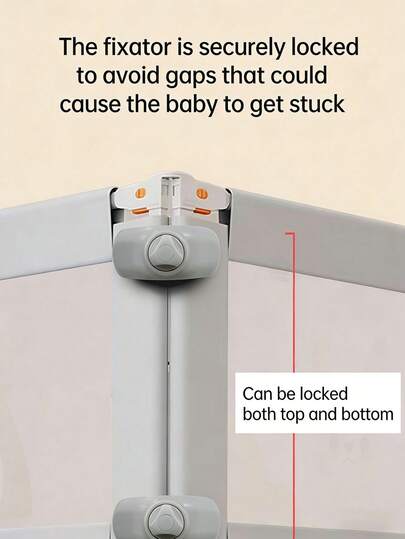 1pc Universal Children Bed Guard Rail Clip, No Drilling Non-Slip Fixed Clamp, Baby Crib Guard Rail Fixing Accessory