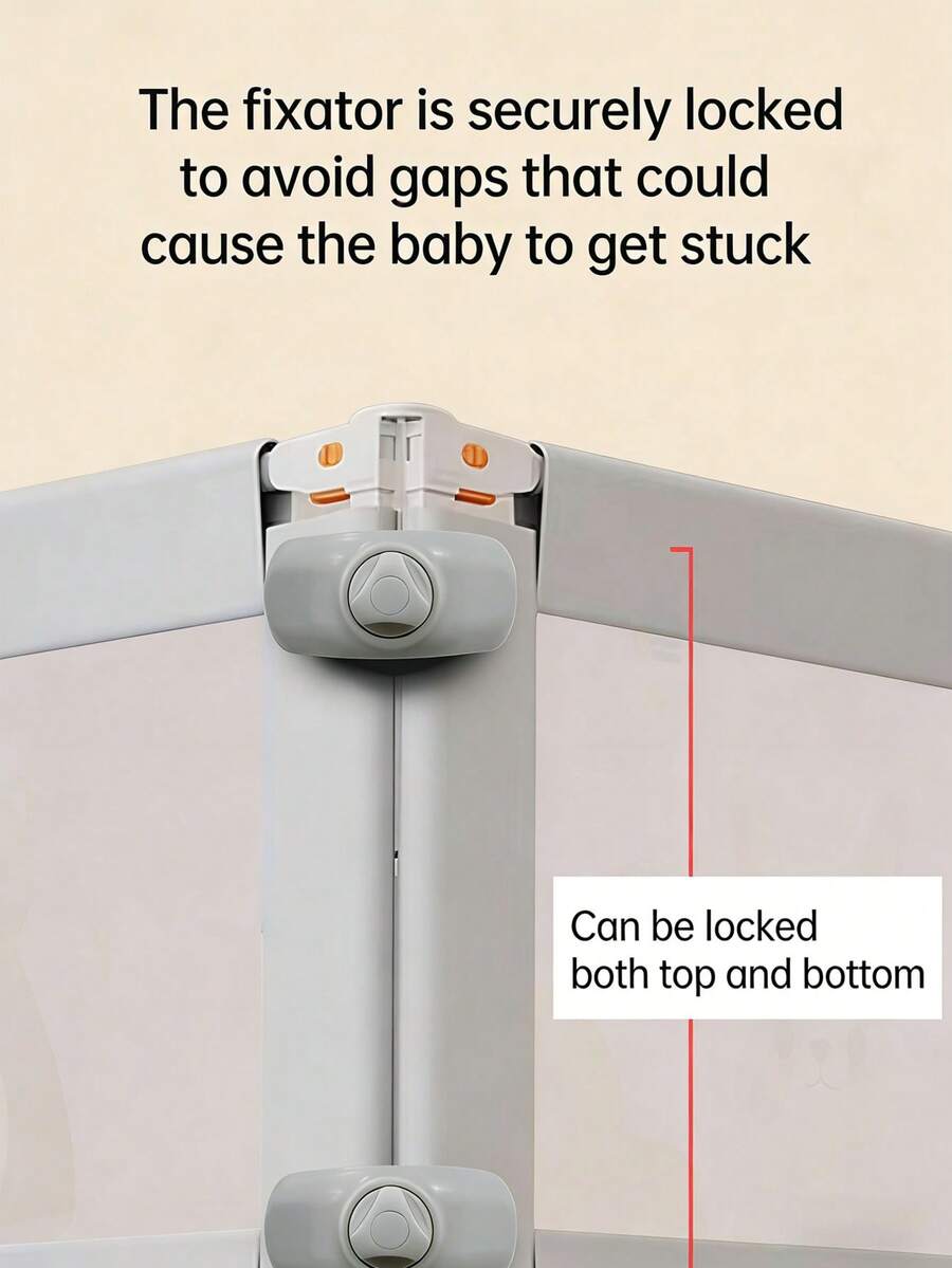 1pc Universal Children Bed Guard Rail Clip, No Drilling Non-Slip Fixed Clamp, Baby Crib Guard Rail Fixing Accessory - Multicolor - View 1