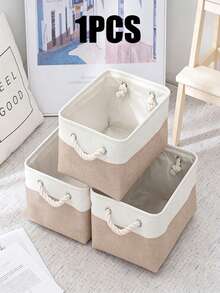 加厚可折叠洗衣篮，双色设计，带提手，适合存放玩具和内衣，可机洗 - 灰色 - 查看 19