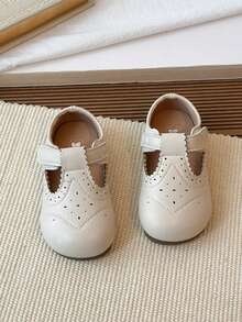 Fashionable Baby Shoes, Infant Shoes For Boys, Autumn Toddler Walking Shoes, Soft Bottom Leather Shoes For Kids - Beige - View 5