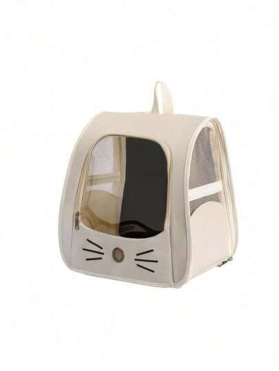 Mochila de Mascotas Transparente | Bolsa Portátil Duradera con Ventilación | Adecuada para Gatos y Perros