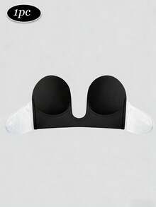 1pc Women's Sexy U-Shaped Backless Self-Adhesive Nipple Cover Bra Lift Enhancer, Full Coverage, Reusable, Suitable For Wedding Photography - Multicolor - View 15