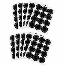 5个防水不干胶标签，圆形自粘贴纸，每张12个标签，适用于可书写材料 - 彩色 - 查看 8