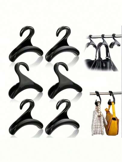 Plastic Curved Hook Bag Hanger For Closet Organization, Multifunctional Handbag Storage Holder For Hanging Backpacks, Crossbody Bags, Shoulder Bags, Wallets And Purses, Space‑Saving Design For Wardrobe And Cabinet Storage, Sturdy Smooth Structure To Protect Bag Straps, Easy To Hang And Remove Without Drilling, Practical Home Organizer For Keeping Bags Clean And Tidy, Essential Storage Accessory For Modern Home And Daily Life