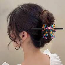 Mandala Pattern Diamond Painting Handmade Art Hair Accessory Retro U-Shaped Hair Stick Updo Ornament - Sets - View 6