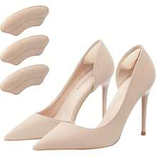 Heel Pads Cushions Shoes Heel Cups Non Slip Pads For Women Men, Black And Beige - 5 miếng màu be - Xem 4
