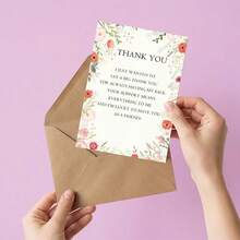 Personalized Party Thank You Card, Suitable For, Gift Giving, Personalized Text Thank You Card, Gift Message Card, Thank You Note, Teens, Graduation Gift - Thank You Card - View 5