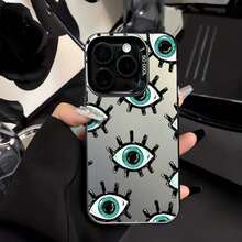 Evil Eye Demon Eye Pattern Anti-Drop Phone Case Compatible With Apple 16/17/14 Pro Max, High-Quality New 13, 15, 12/12 Pro, Creative 11, 13 Pro Max For Men And Women - Multicolor - View 4