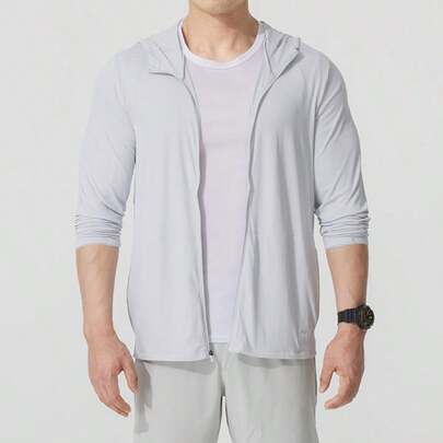 Under Armour M Expanse UPF Hooded Full Zip Jacket/Outerwear, Woven Fabric, Hooded Men's Running Sportswear 1390052-014