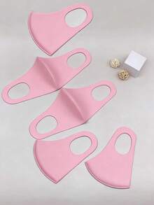 5PCS Reusable 3D Ice Silk Stereoscopic Mask - Washable, Anti-Fog, Dust-Proof, Fashionable Design For Daily Use - Ice Silk - View 3