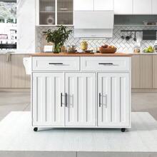 Mobile Storage Islands - White - View 6