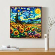 5D Diamond Painting Kit - Full Round Diamond, Floral Pattern, Acrylic Craft Set For Home Decor, Frameless Creative Diamond Painting Kit - round diamond - View 4