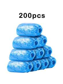 10/100/200pcs Disposable Plastic Boot & Shoe Covers - Durable, Waterproof, Anti-Slip Protective Shoes For Cleaning, Travel And Hotel Use - A - View 9
