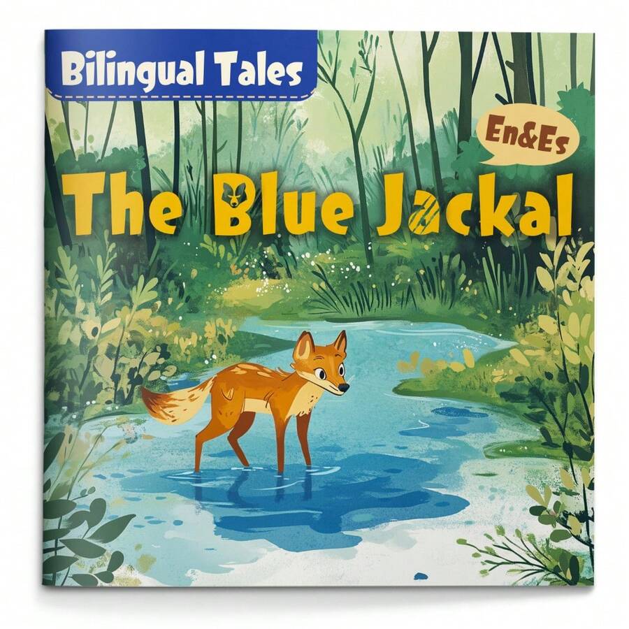 Bilingual Classic Tale "The Blue Jackal" – Identity & Truth Theme, Thoughtful Family Story, Holiday Gift Pick - Classic Moral Tale - View 1