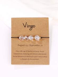 12 Zodiac Natural Stone Handmade Braided Bracelet, Friendship Bracelet For Women - Bracelet - View 25