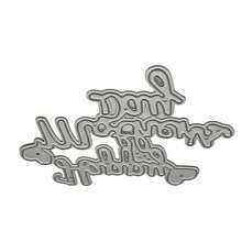 金属切割模具 母亲节快乐模切图案，适用于卡片制作、剪贴簿模板 - B - 查看 9