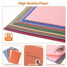* 11\ Bulk Colored Copy & Print Paper, 200 Sheets 10 Assorted Colors Printer Paper Computer Paper Suitable For Origami, Crafts, DIY Projects, 80 GSM - Cream - View 4