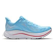 Hoka Women's Lightweight Cushioned Casual Sports Shoes Clifton 10 Running Shoes 1162031-SBLF, Spring/Summer - White/Blue - View 2