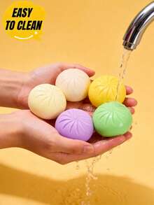 1个慢回弹软面包球，逼真迷你食物造型减压玩具，可拉伸感官解压玩具，办公室居家缓解焦虑，完美礼物 - 查看 6